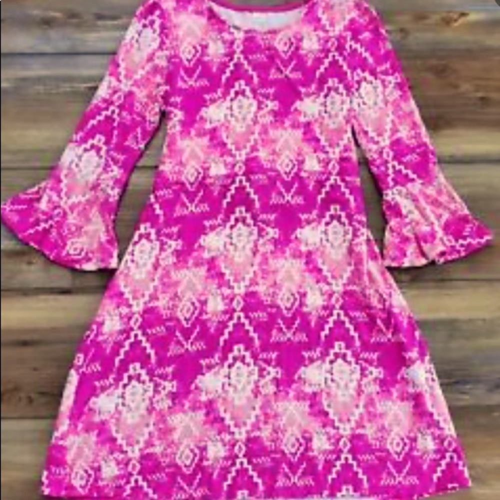 Light and dark pink Justice Long sleeve dress💞